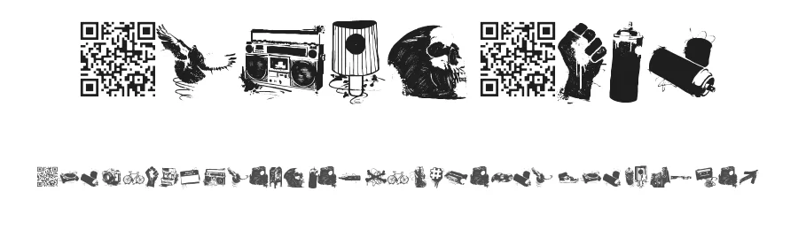 Urban Life by Xerographer Fonts — Dingbats Font
