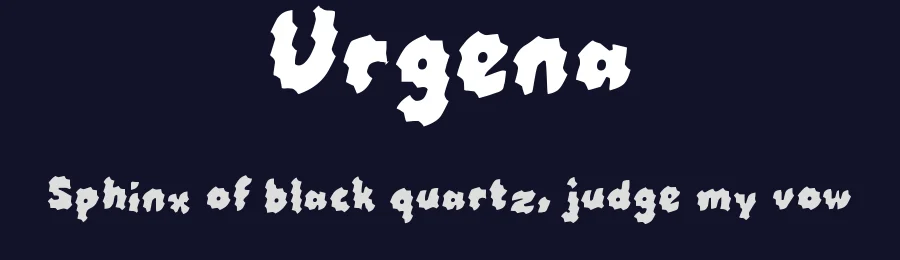 Urgena by wepfont.com — Decorative Font — thumbnail 2