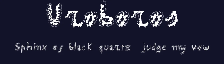 Uroboros by Juan Cañadas — Decorative Font — thumbnail 2
