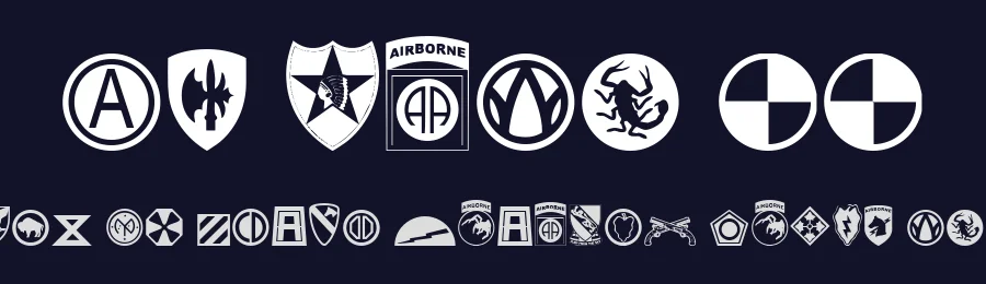 US Army II by Iconian Fonts — Dingbats Font — thumbnail 2