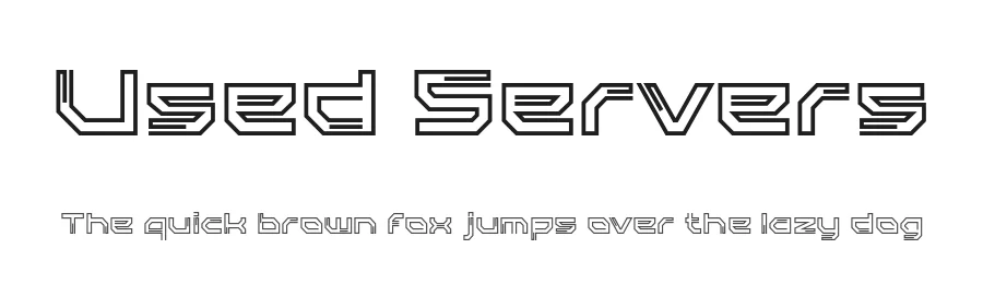 Used Servers by Alta Technologies — Display Font