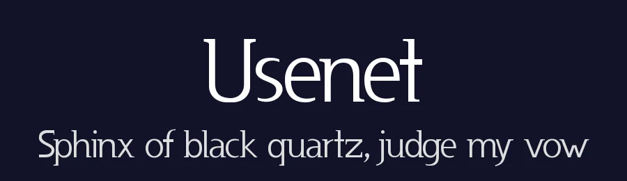 Usenet by Apostrophic Labs — Sans Serif Font — thumbnail 2