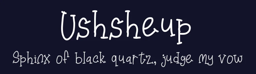 Ushsheup by Nestype — Decorative Font — thumbnail 2