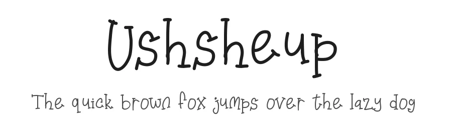 Ushsheup by Nestype — Decorative Font