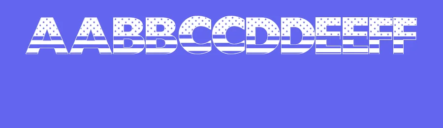 US Stars N Stripes by Character — Decorative Font — thumbnail 3
