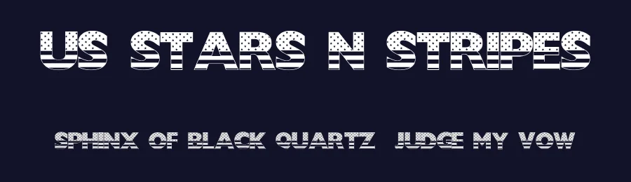 US Stars N Stripes by Character — Decorative Font — thumbnail 2