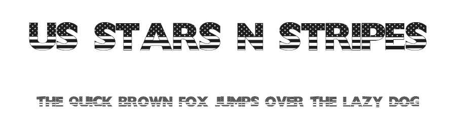 US Stars N Stripes by Character — Decorative Font