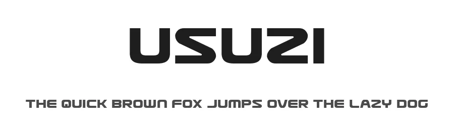 Usuzi by Iconian Fonts — Display Font