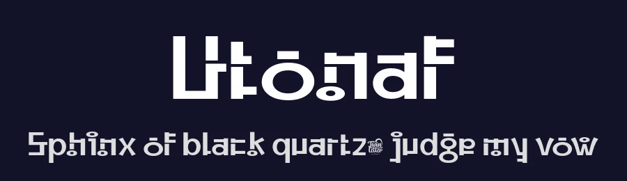 Utonaf by twinletter — Decorative Font — thumbnail 2