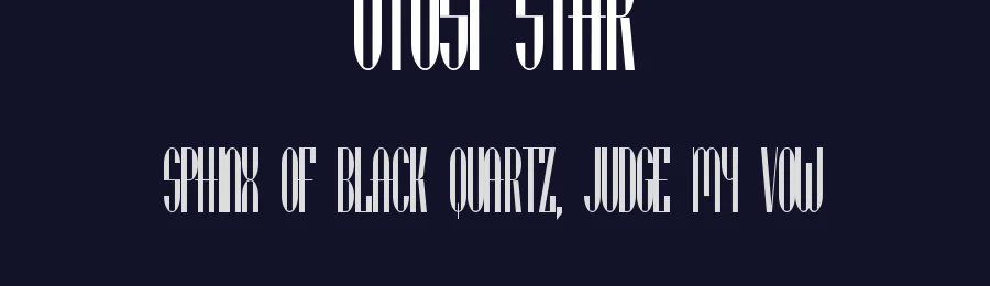 Utusi Star by Peter Wiegel — Decorative Font — thumbnail 2
