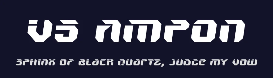 V5 Ampon by vFive Digital — Display Font — thumbnail 2