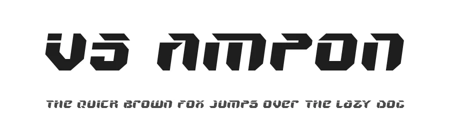 V5 Ampon by vFive Digital โ Display Font