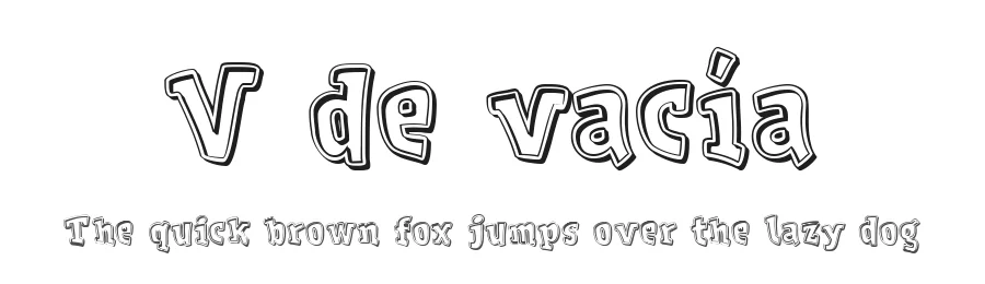 V de vacía
