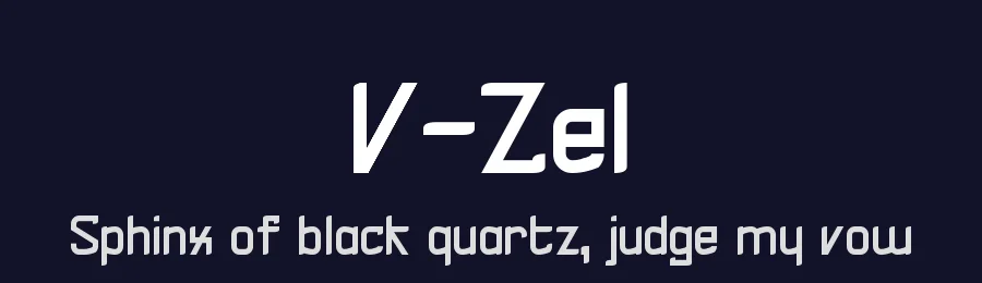V-Zel by G3Typefaces — Display Font — thumbnail 2
