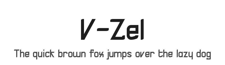 V-Zel by G3Typefaces — Display Font