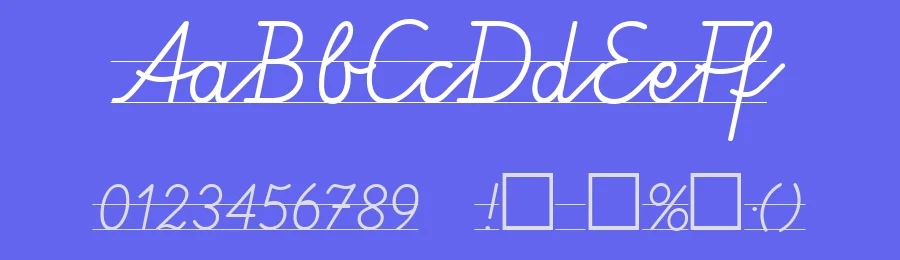 VA PE2 Schulschriften by Rainer Will Softwareentwicklung — Script Handwritten Font — thumbnail 3