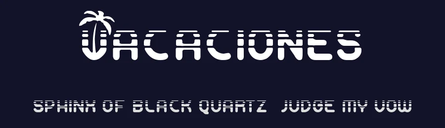 Vacaciones by Woodcutter — Decorative Font — thumbnail 2