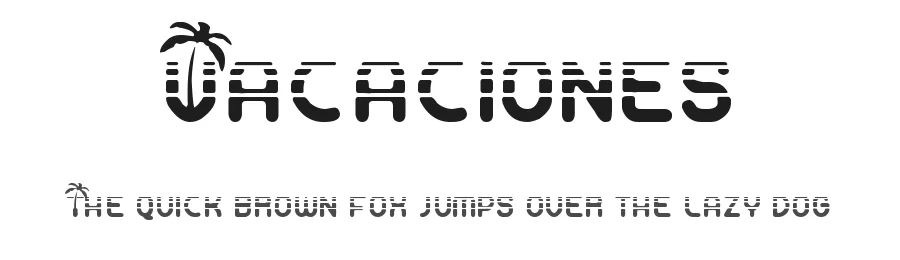 Vacaciones by Woodcutter β Decorative Font