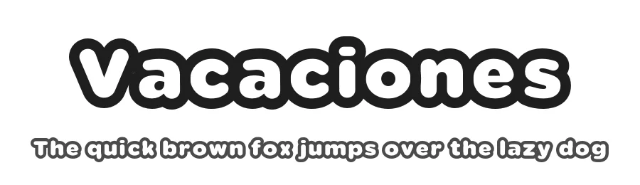 Vacaciones by deFharo — Sans Serif Font