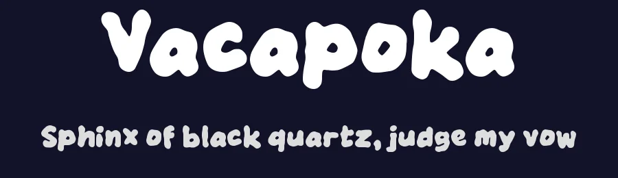 Vacapoka by wepfont.com — Decorative Font — thumbnail 2