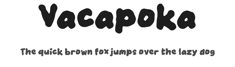 Vacapoka by wepfont.com — Decorative Font