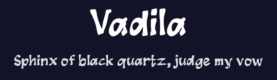 Vadila by wepfont.com — Decorative Font — thumbnail 2