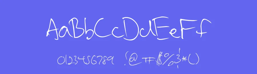 Vadim's writing by Omega Font Labs — Script Handwritten Font — thumbnail 3