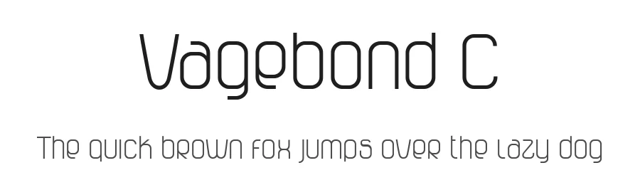 Vagebond C by Rene Verkaart — Display Font