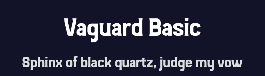 Vaguard Basic by Typeline Studio — Decorative Font — thumbnail 2