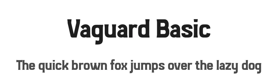 Vaguard Basic by Typeline Studio — Decorative Font