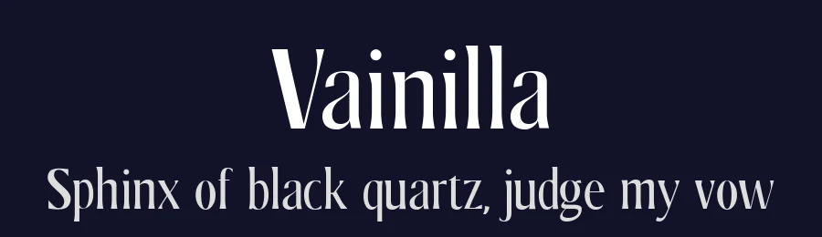Vainilla by Lucia Escalera — Serif Font — thumbnail 2