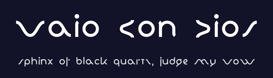 Vaio Con Dios by Kassymkulov Design — Display Font — thumbnail 2