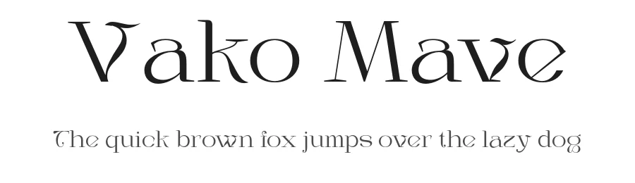 Vako Mave by Nirmana Visual — Decorative Font