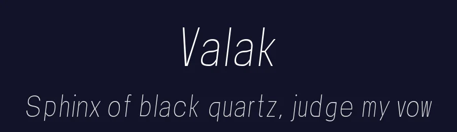 Valak by 4RM Font — Sans Serif Font — thumbnail 2