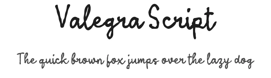 Valegra Script