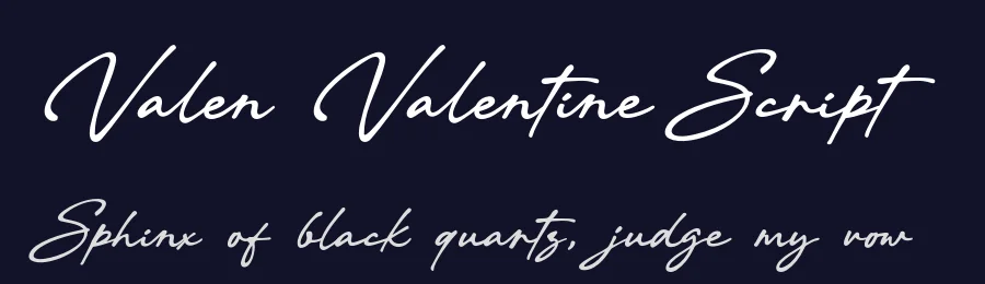 Valen Valentine Script by Khurasan — Script Handwritten Font — thumbnail 2