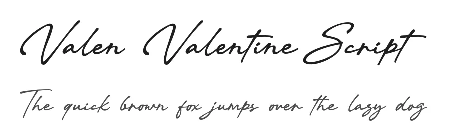 Valen Valentine Script