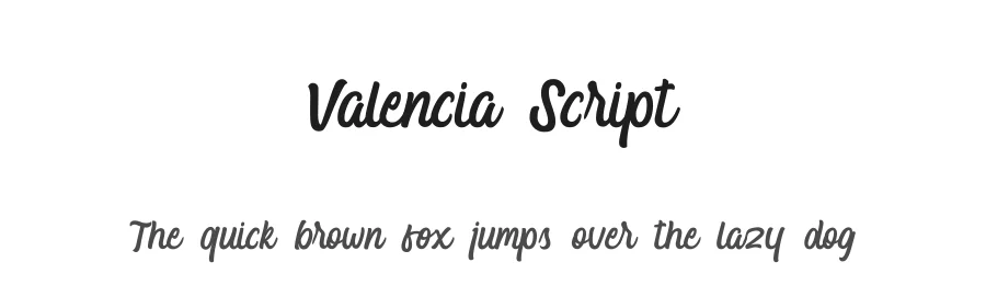 Valencia Script