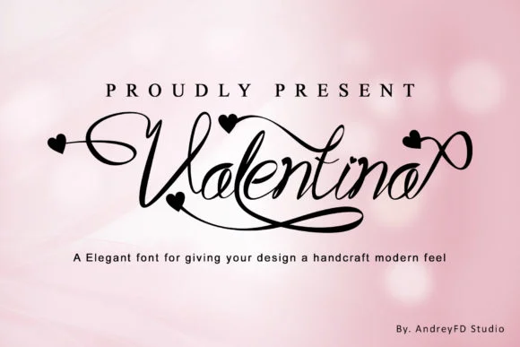 Valentina Font by andreyfontdesign by andreyfontdesign — Script Handwritten Font