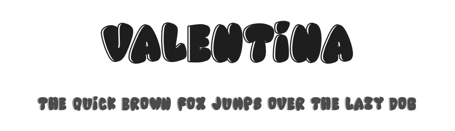 Valentina by Bilqis Studio β Decorative Font