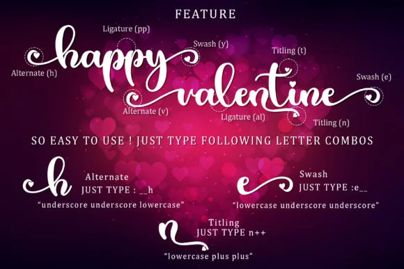Valentine Bright Font by Sakha Design — Script Handwritten Font — thumbnail 8