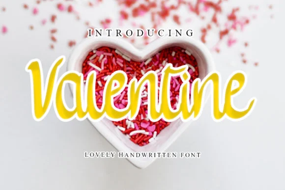 Valentine Font by shiddiq.art by shiddiq.art — Script Handwritten Font