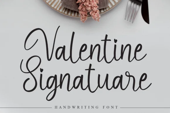 Valentine Signatuare Font by Misterletter.co — Script Handwritten Font