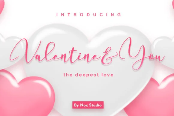 Valentine & You Font by Nox Studio β Script Handwritten Font