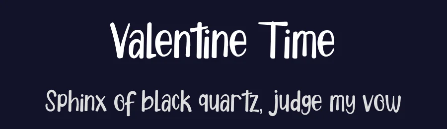 Valentine Time by Reguler Studio — Decorative Font — thumbnail 2