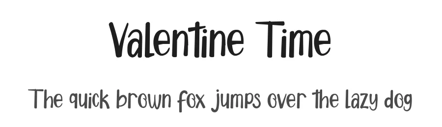 Valentine Time by Reguler Studio — Decorative Font