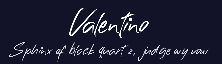 Valentino by Teguh Valentino — Script Handwritten Font — thumbnail 2