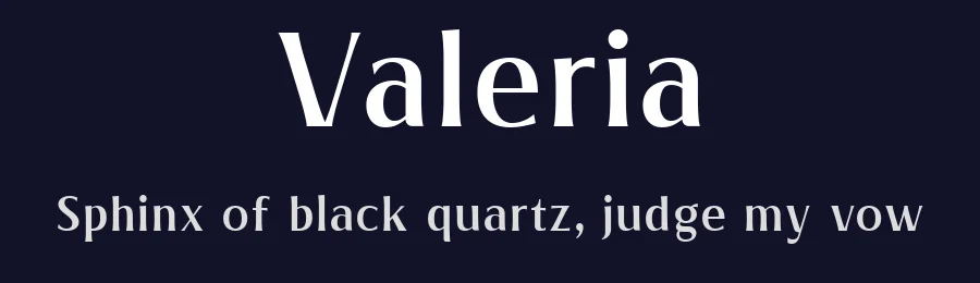 Valeria by Arterfak Project — Sans Serif Font — thumbnail 2