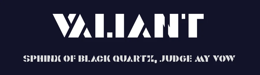 Valiant by Chequered Ink — Decorative Font — thumbnail 2