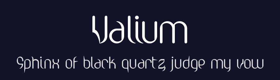 Valium by Apostrophic Labs — Decorative Font — thumbnail 2